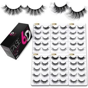 🤯5/$20🤯 30 Pairs Luxury 6D Mink Eyelashes 10 Styles Mixed Fluffy Mink Lashes